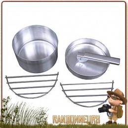 Set Cuisson SMALL Kelly Kettle acier inox pour bouilloire réchaud bois trekker Kelly Kettle, pot, poêle, grill