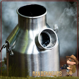 Bouilloire Bushcraft, Trekker Kettle Inox de 0.6 Litres Kelly Kettle réchaud bushcraft survie nature de randonnée