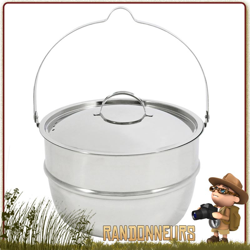 Marmite Inox Muurikka 230 cl durable de camp bivouac bushcraft