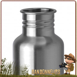 Gourde Randonnée trekking acier Inox 120 cl Basic Nature