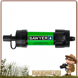 paille filtre randonnée survie sawyer, meilleur système filtration eau portable ultra léger
