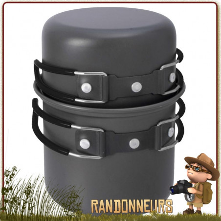 Kit Ghillie Bouilloire Aventurier Cuisinier – Matériel De Camping Anodisé Pour Randonnée