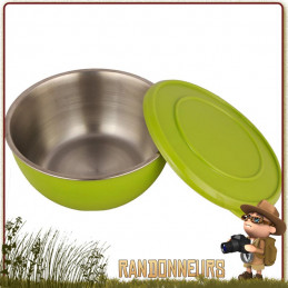 Bol camping Inox 17 cm avec couvercle Origin Outdoor lave vaisselle