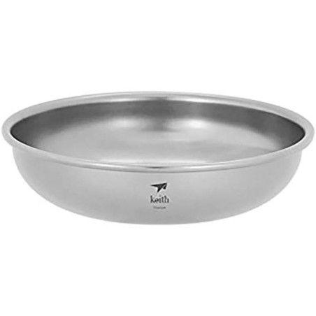 ASSIETTE LEGERE TITANE KEITH 15 CM POUR RANDONNER