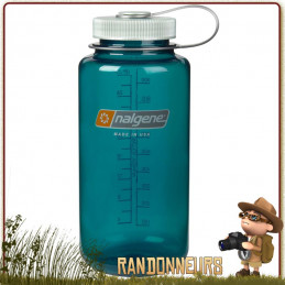 Gourde Nalgene Grande Ouverture 1 Litre TROUT GREEN survie randonnée bushcraft