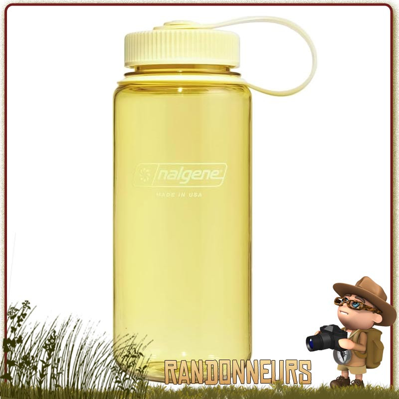 Set Gourde Nalgene Inox STANDARD avec Quart acier inox 60 cl bushcraft