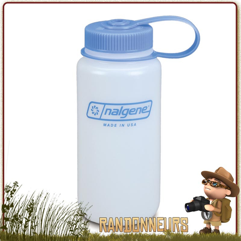 Gourde Nalgene Grande Ouverture 50 cl HDPE BLANCHE