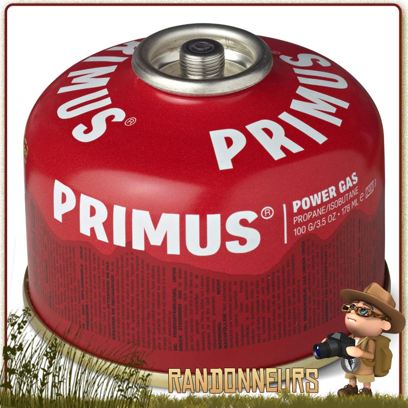 Cartouche PowerGaz 100g Primus pour réchaud randonnée ultra léger microntrail mimer primus