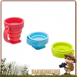 tasse silicone alimentaire repliable 20 cl de camping cao Tasse plastique pliante cao avec anse pour randonner