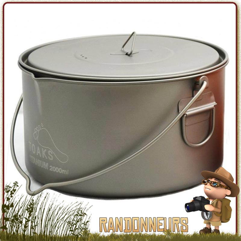 Casserole camping 2.5L revêtement céramique de MSR - Achat de popotes