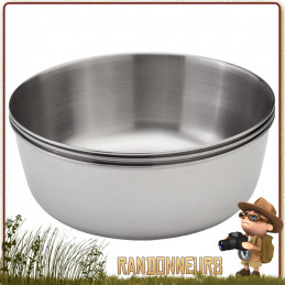 Tasse inox camping 9,5 x 9 cm 500 ml - Achat vente pas cher Buscraft et  randonnée