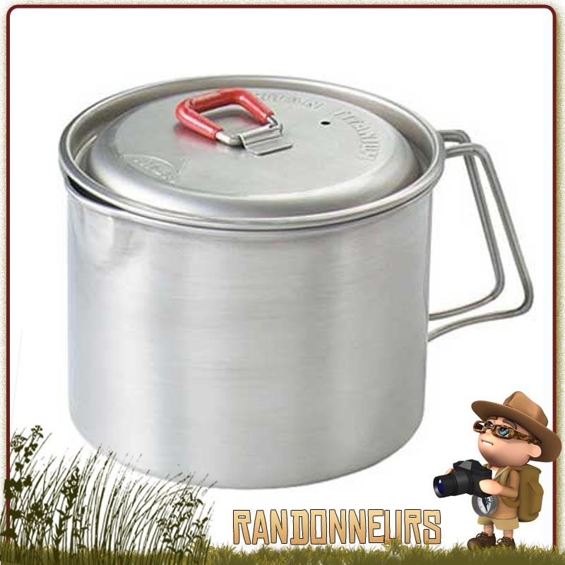 KOCAN 1L extérieure militaire cantine bouteille camping randonnée randonnée  randonnée bouteille d'eau bouilloire avec couvercle : : Sports et  Loisirs