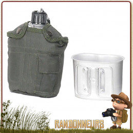 Pochette tactique Molle pour Gourde armee type nalgene Rothco noire