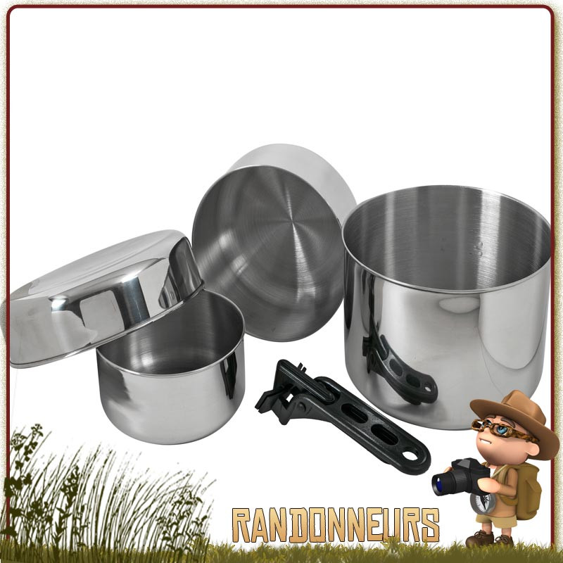 Tasse popote bouilloir inox - Bivouac & Bushcraft 