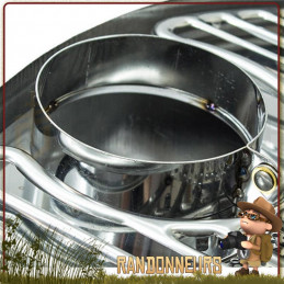 grill portable pour réchaud bois Biolite Camp Stove Barbecue nomade et portatif campement bushcraft.