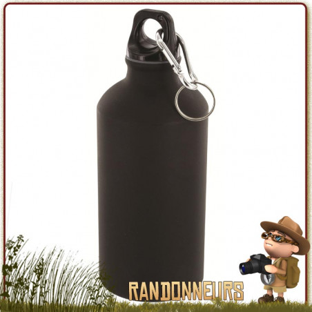 Gourde Armée Aluminium 50 cl Highlander Noire