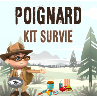 meilleur poignard kit de survie complet intégré achat poignard jungle survivaliste avec matériel de survie intégré dans le manche pas cher