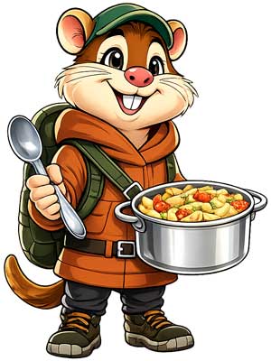 Casserole de camping robuste pour randonnée, bivouac et cuisine en pleine nature