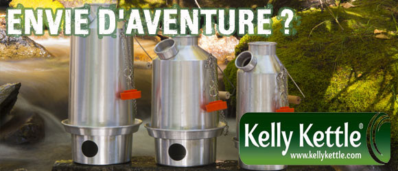 Bouilloire Kelly Kettle pour randonnée bushcraft